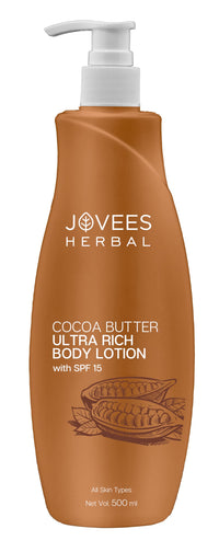 Jovees Herbal Cocoa Butter Hand & Body Lotion For Hydrates & Moisturise For All Skin Types 500ml