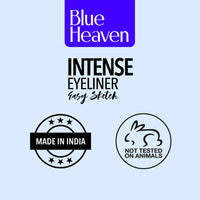 Blue Heaven Intense Easy Sketch Pencil Matte Eyeliner Waterproof, Smudge Proof, Long Lasting, Light Weight Formula, One Stroke Finish, 1Ml,Black