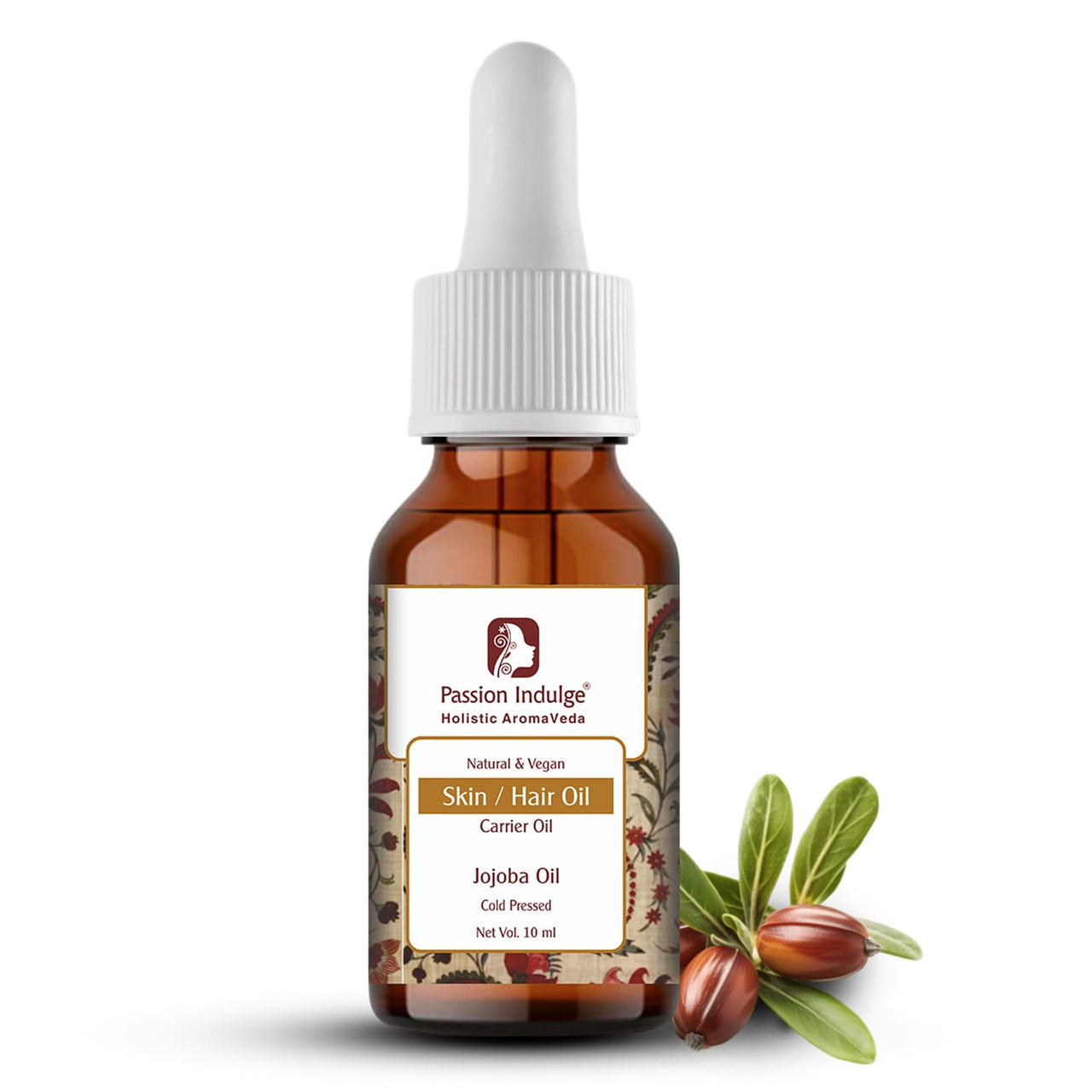 Passion Indulge Jojoba Carrier Oil for Skin, Hair and Face - 10ml | Natural | Natural Oil