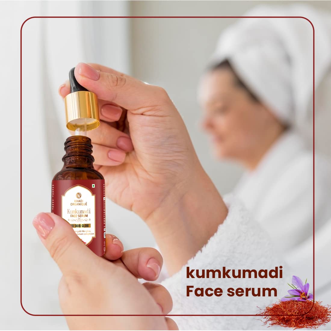 Khadi organique Kumkumadi Face Serum for Radiance glow Skin With 100% Natural Ingredients - 30ML