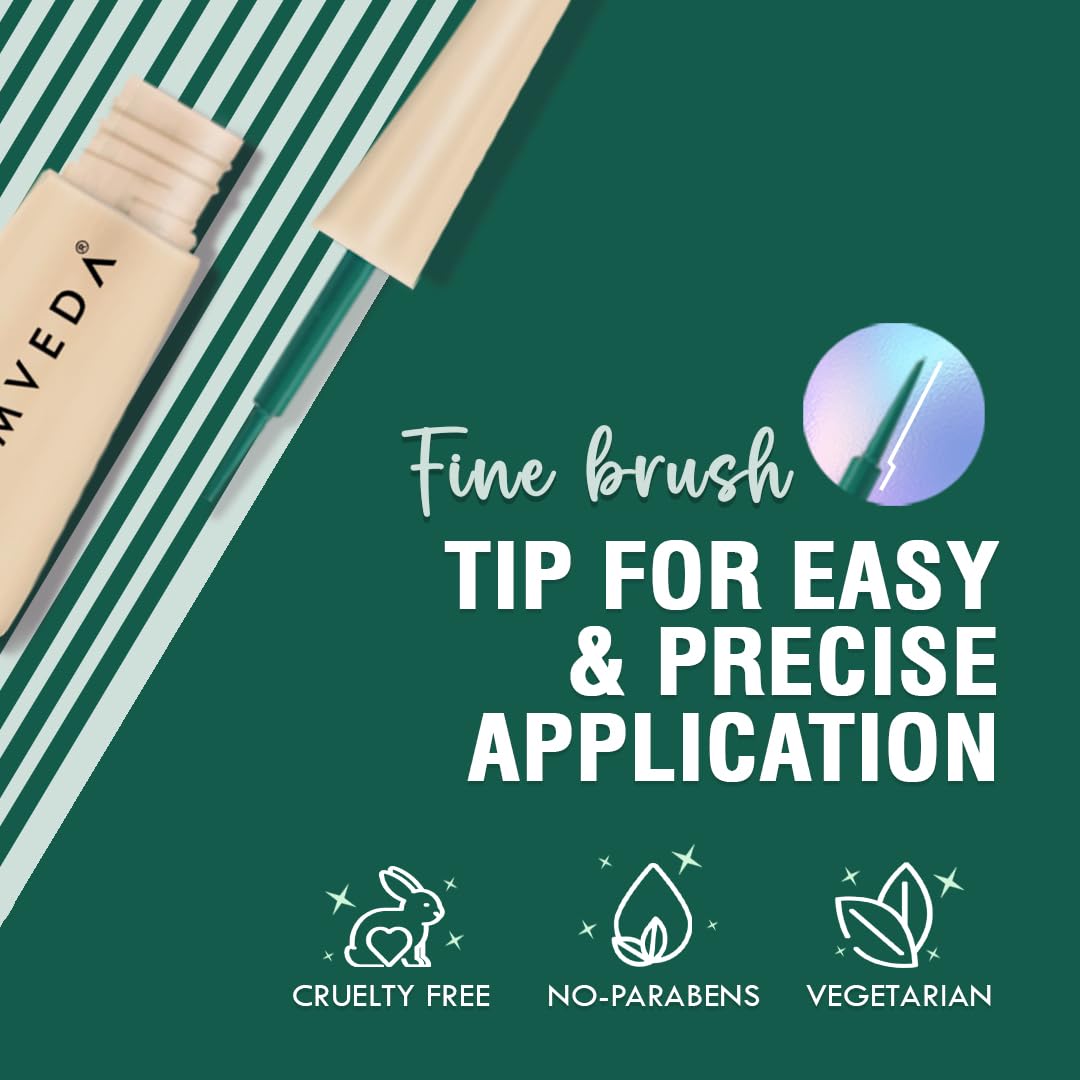 Glamveda Super Matte Liquid Eyeliner – Green, Smudge-Proof, Waterproof, Quick Drying | 24-Hour Long Stay | Smooth Application | Bold, Clean, Smudge-Free Look