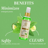 Khadi Natural Mint and Cucumber Face Spray|Instant skin booster| Hydrates, tones and refreshes skin| Suitable for all skin types| Pack of 2 (100ml*2) (200ml)