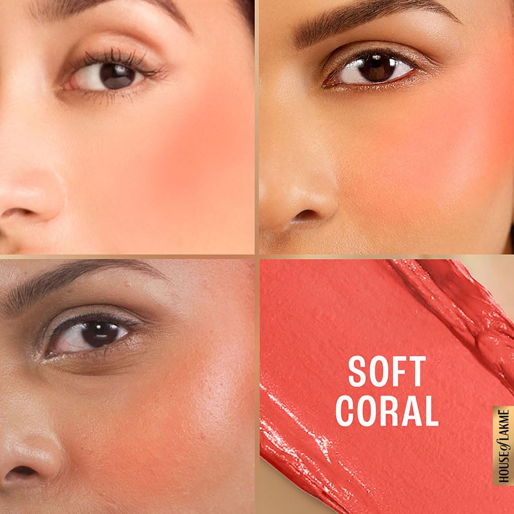 Lakmé 9 to 5 Powerplay Velvet Crème Blush - Soft Coral