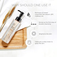 The Face Shop Rice Water Bright Rich Cleansing Oil | Deep Cleanse & Makeup Remover for Normal to Dry Skin | Hydrating with Rice Extract, Jojoba & Rice Bran Oil | 150ml