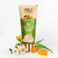Herby Angel Face Cleanser for Babies & Kids | Dermatologically Tested, Organic Face Wash | With Rose Water, Turmeric & Aloe Vera | All Skin Types | Baby Skincare | Safe for Newborns (50ml)