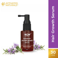 WOW Skin Science Rosemary Pro Hair Growth Serum| Stimulates Hair Growth| Strengthens Roots | Adds Volume | Gives Fuller Looking Scalp| Powered By Rosemary, Redensyl, Anagain, Biotin & Baicapil | 30ml