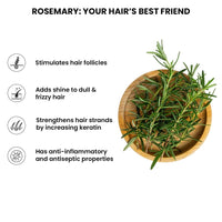 ThriveCo Rosemary Water Hair Spray | With 100% Natural Rosemary Extract, Rice Water & Hyaluronic Acid | For Hair Growth, Hair Fall Control, Hair Conditioning & Hair Shine | Men & Women, 100ml