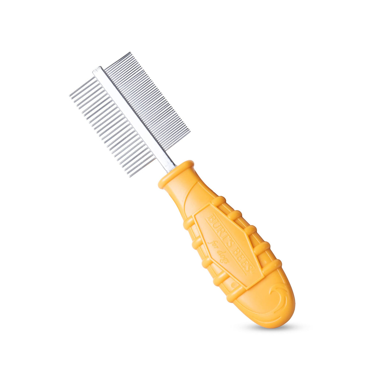 Burt's  Bees for Pets Dual Sided Flea Comb with Handle Made from Recycled Plastics Collected from Coastal Communities | 2-in-1 Grooming Tool for Dogs | Dog Comb Removes Fleas & Flea Eggs