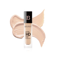 Lakyou Beauty Ultra HD Invisible Cover Foundation | Seamless Blend | High Definition Finish | Lightweight & Long-Lasting | Shade-02(Soft Ivory) | 30ml
