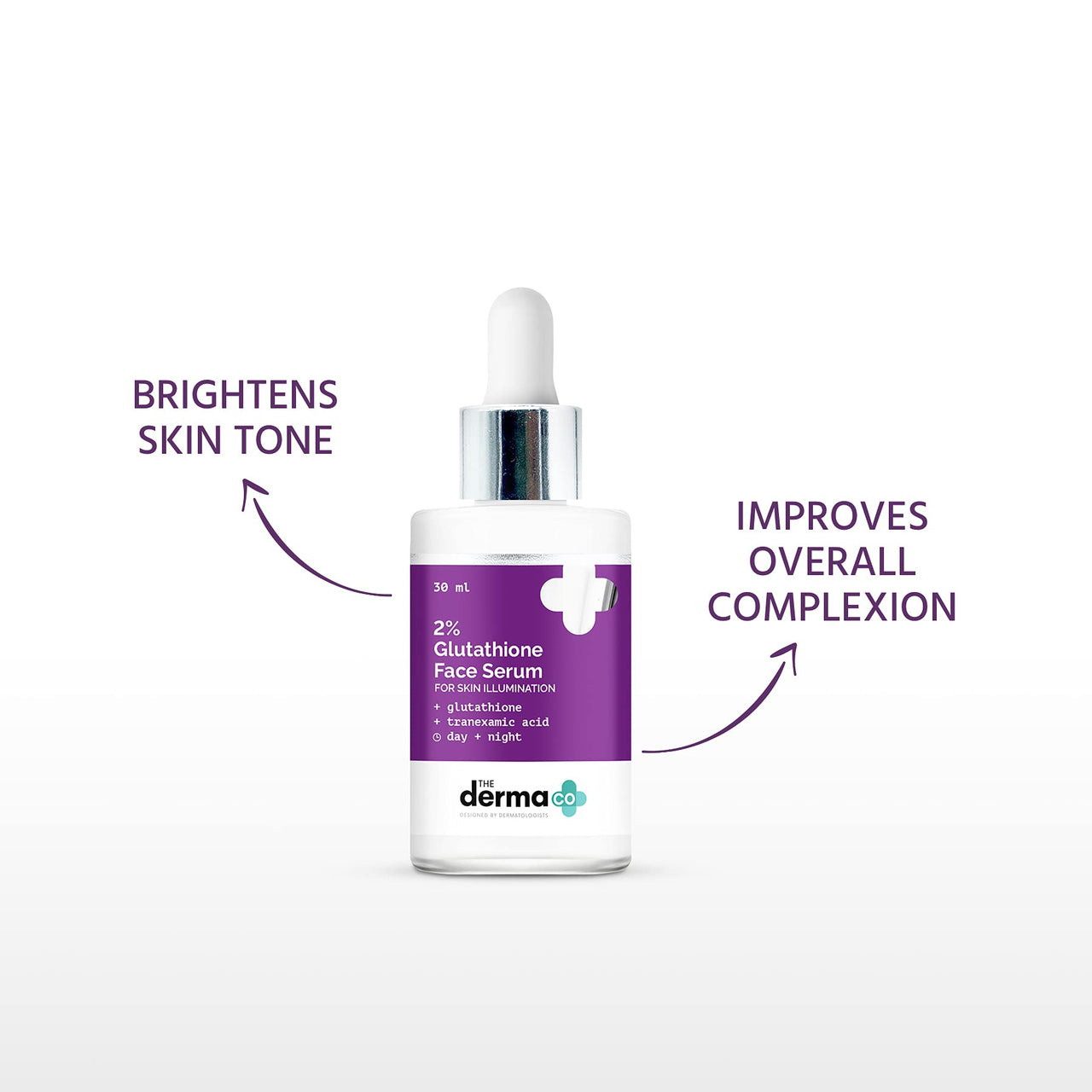 The Derma Co 2% Glutathione Face Serum With Glutathione and Tranexamic Acid For Skin Illumination- 30 ml