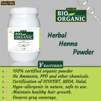 INDUS VALLEY Herbal Henna Powder Jar Pack - Set of 2 (500g*2=1000g)