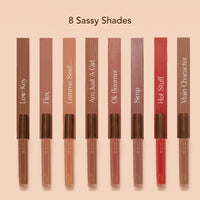LoveChild Masaba Kiss My Sass Velvet Matte Lipstick (Burgundy Red), Intense Color, Transfer-Proof, Hydrating with Hyaluronic Acid, Long-Lasting & Lightweight, Smooth Glide Formula, OK Boomer! 2.5ml