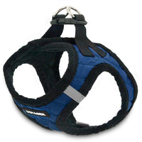 Voyager Step-In Plush Dog Harness  Soft Plush, Step In Vest Harness for Small and Medium Dogs by Best Pet Supplies - Harness (Royal Blue Faux Leather), XS (Chest: 13 - 14.5