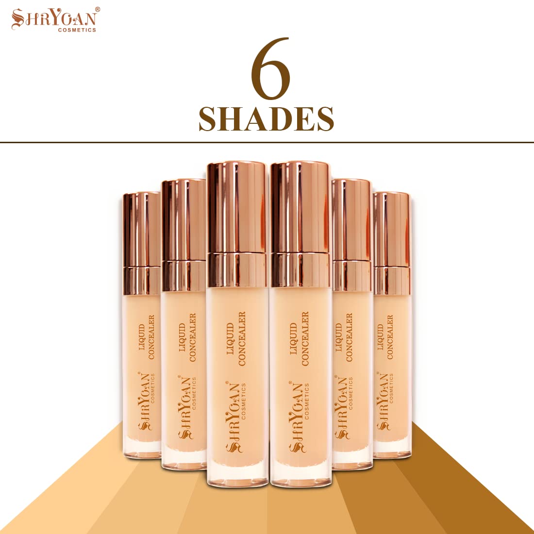 Shryoan Liquid Concealer | Full Coverage | Light Cream Shade | Water-Resistant Formula | Color Correction | Daily Use, Alcohol-Free | 10GM | SH03 | Pack of 1