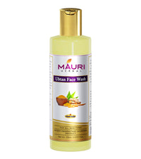 Khadi Mauri Herbal Ubtan Face Wash - Ayurvedic Skin Healer & Anti Pigmentation - Enriched with Turmeric & Sandal - SLES & PARABEN FREE - 210 ML