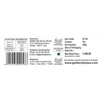 Golden Tips Pure Assam Black Tea Loose Leaf Brocade Bag (200 Gram, 100 cups)