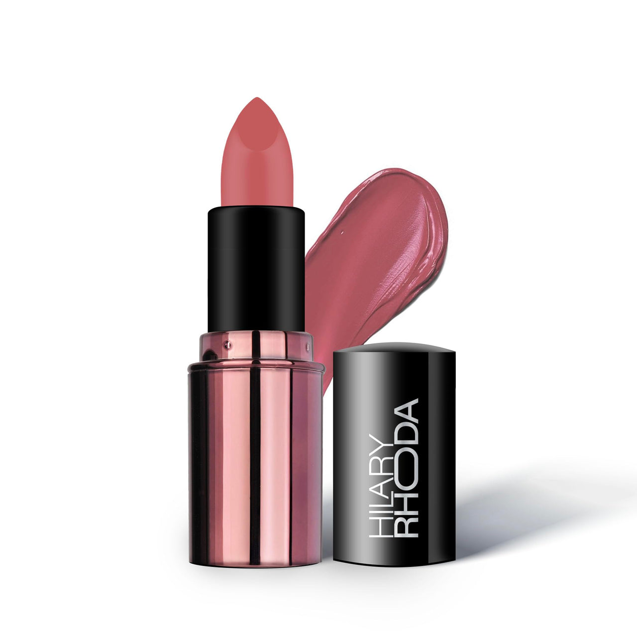 Hilary Rhoda Creamy Touch Lipstick | Infused with Olive Oil, Shea Butter & Vitamin E | Highly Pigmented & Creamy Texture | Long Lasting & Keeps Lips Moisturising - 4g (Pink Star - Shade 04)