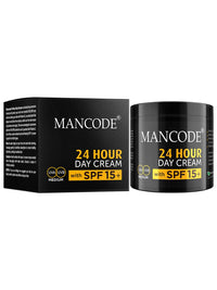 MAN CODE 24 Hours Day Cream For Men Spf 15+ Sun Tan Protection Improves Skin Elasticity Aloe Vera Enriched No Paraben Sulfate 100Gm Creams For Men (Pack Of 1)
