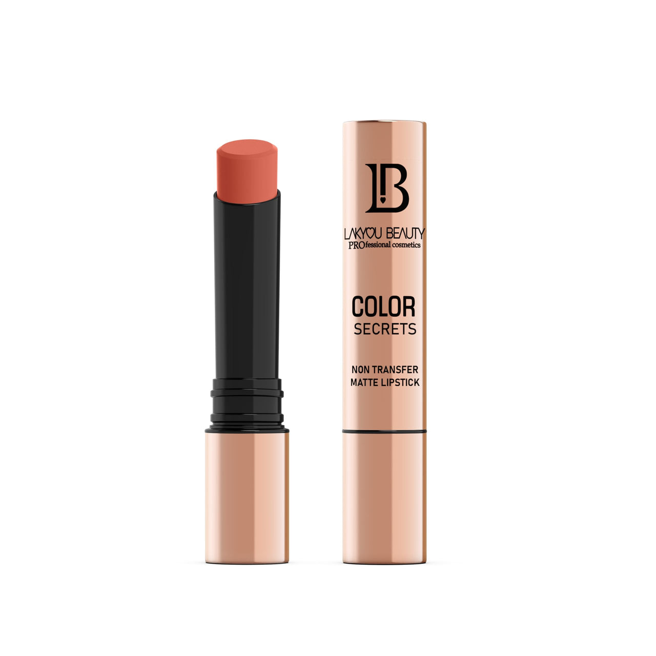 Lakyou Beauty Color Secrets Matte Lipsticks | Non transfer matte lipstick transfer proof formula that lasts up to 24 hours (Coffee)