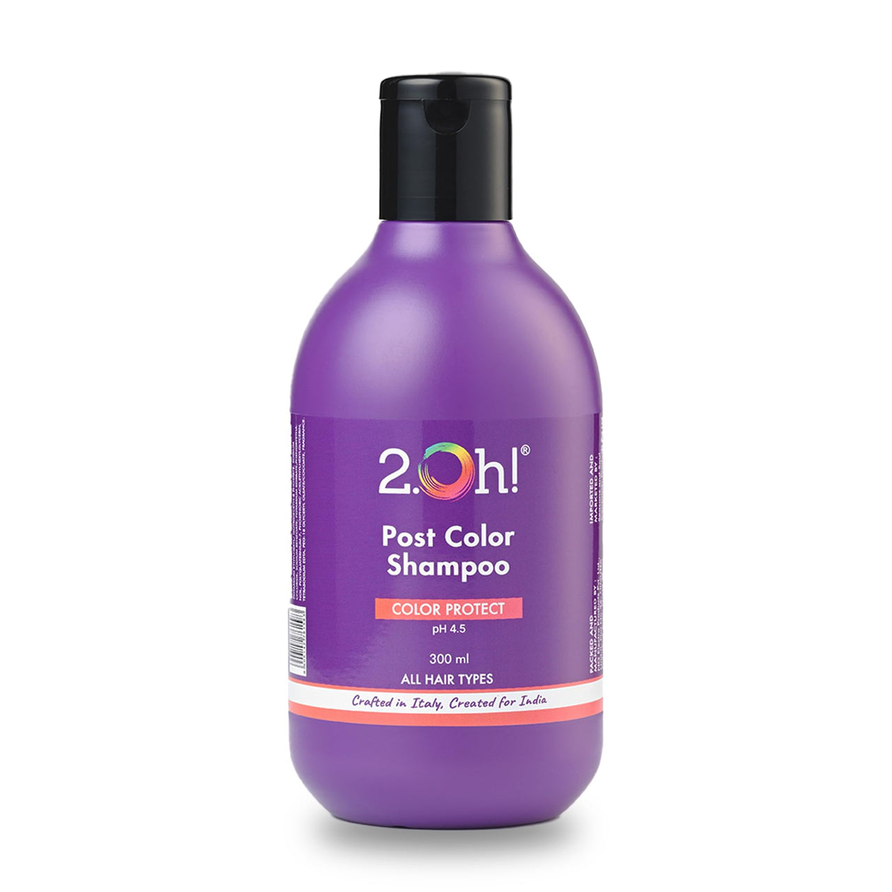 2.Oh! Italian Post Color Shampoo with Color Protect Complex | Daily Use Shampoo for Coloured Hair with pH 4.5 | Anti Frizz Shampoo for Color Treated Hair | Colour Protect Shampoo for Women and Men