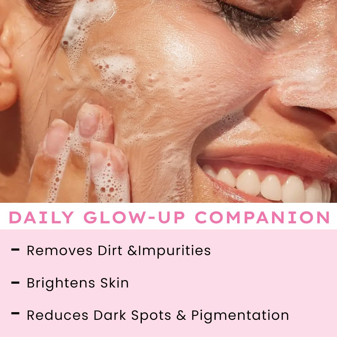 Hyphen 10% Rice Water Brightening Face Wash | Daily Face Cleanser for Women and Men | Brightens Skin | Removes Dirt & Impurities | Face Care, Gentle Facewash, Non-drying, Fragrance Free Formula | Skin Care Products | Suitable for All Skin Types - 100 ml