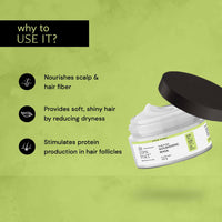 Deconstruct Nourishing Unscented Hair Mask For Deep Nourishment For All Hair Types|0.1% Biotin + 0.5% Vitamin F + 2% Shea Butter|Frizzy Hair|Reduces Hair Breakage|For Men & Women|200Gm,1 Count