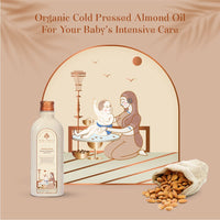 Baby Forest Badami Sneh Organic Cold Pressed Almond Oil | Derma safe | Cold Pressed Almond Oil for All Types of Baby Hair & Skin | BPA & Cruelty-Free | 200 ml