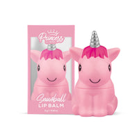 RENEE Princess Stick On Nails Rainbow Unicornquick Fix For Special Occasions & Princess Snowball Lip Balm 3Gm For Pre-Teen Girls, Pink