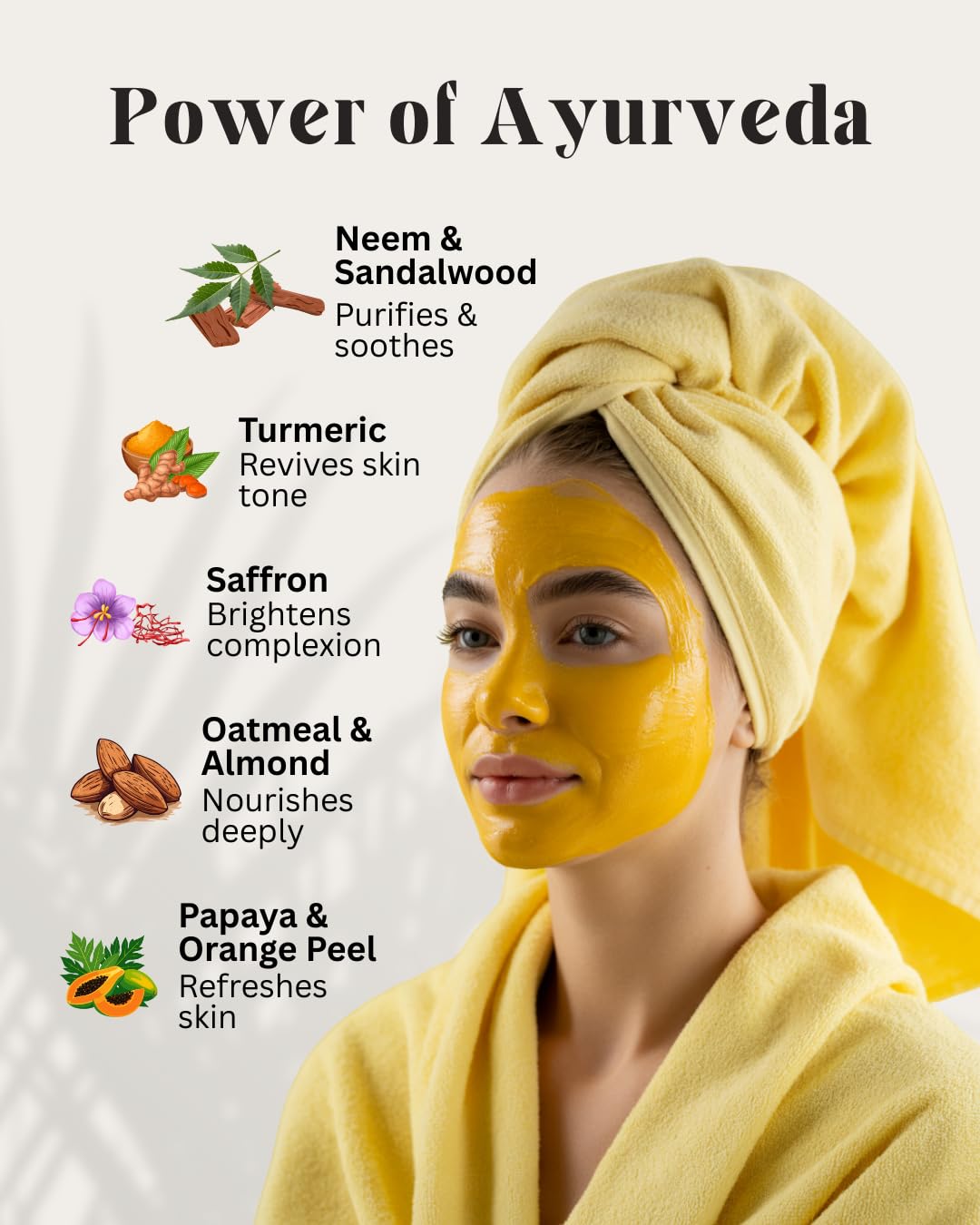 Veda Harvest De-Tan Face Mask | Face pack for glowing skin | Open pores | Dark Spots | Blackheads | Instant Brightening | 200gm