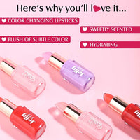 Glam 21 Jelly Pop Fruity Gel Lipstick| Moisturising | Glossy Finish | Gives A Natural Colour | Lightweight | Cranberry Pink & Blueberry Purple - Pack Of 2