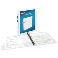 Avery Economy Showcase View Binder, 1 Inch Slant Rings, 1 White Binder (19601) 1