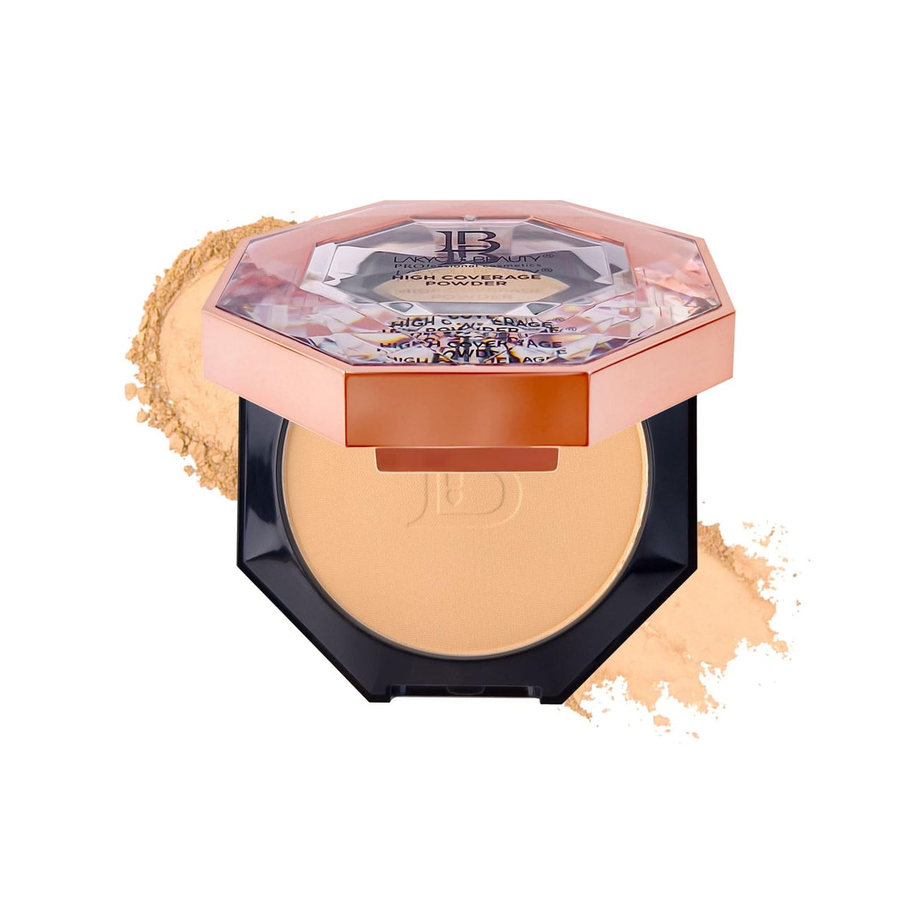 Lakyou Beauty Diamond High Coverage Compact Powder 15g | Full Coverage | Matte Finish | Pore-Minimizing | SPF 30 | Long-Lasting | Lightweight | Oil-Control | Portable (04(Natural Nude), 15g)
