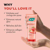 Joy Oil Control Face Care Combo With Strawberry Face Wash 150ml & Scrub 200ml For Oily Skn (Combo Pack) (2 Items in the set)
