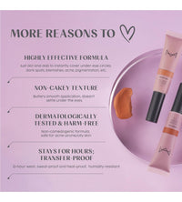 HOUSE OF MAKEUP Peach Colour Corrector For Face Makeup|Crease-Free|Hydrating Pro Concealer/Colour Corrector For Dark Circles|Eye Underside & Inside Concealer|All Skin Type|12 Ml, Full, Matte, Cream
