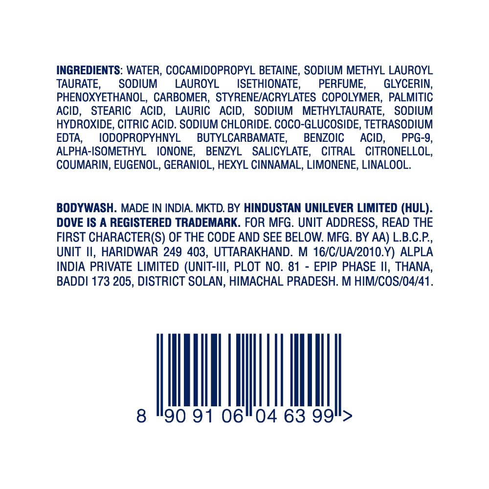 Dove Sensitive Care Bodywash with Triple Hydration Serum, 300ml