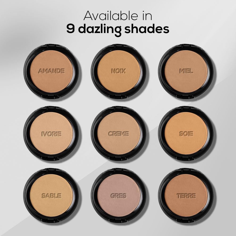 RENEE Pro HD 3-IN-1 Compact - Ivorie, Compact Powder, Concealer & Foundation, SPF 20, Matte Finish, High Coverage, Ultralight & Silky Smooth Finish For All Skin With Vitamin E, C & Aloe Vera (Beige)