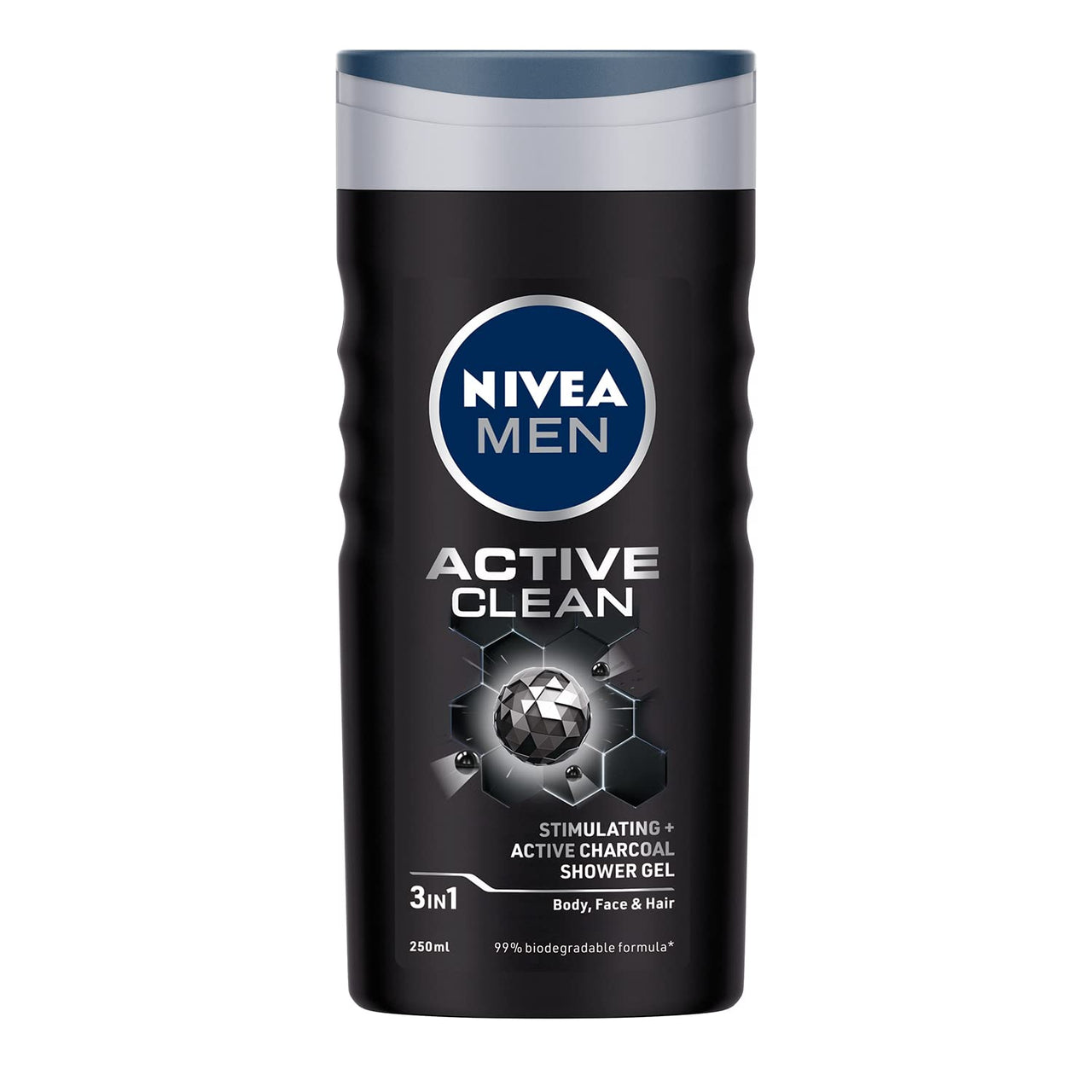 Nivea Sun Lotion, Spf 50, With Uva & Uvb Protection, Water Resistant Sunscreen Oily Skin Type For Men & Women, 75 Ml & Men Body Wash, Active Clean With Active Charcoal, Shower Gel, 250 Ml
