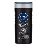 Nivea Sun Lotion, Spf 50, With Uva & Uvb Protection, Water Resistant Sunscreen Oily Skin Type For Men & Women, 75 Ml & Men Body Wash, Active Clean With Active Charcoal, Shower Gel, 250 Ml