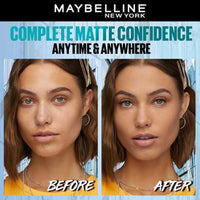 Maybelline New York Foundation, Matte & Poreless, With Spf-22, Fit Me, 128, 18Ml +Fit Me Compact Powder, With Spf-32Pa+++, 128, 6G Warm Nude, Full Coverage, For All Skin Type (Pack Of 2)