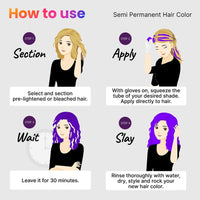 2.Oh! Italian- Violet Hair Color For Women & Men | Ammonia-Free DIY Semi Permanent Hair Color | Enriched with Argan Oil | Lasts upto 12-15 Washes