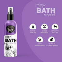 Wagging Tails Dry Bath Waterless Shampoo for Pets - 200ml - Pack of 2 | Fresh Natural Fragrance with Deep Cleansing for Grooming and Bathing for Dogs and Cats | Dry Bath waterless Shampoo