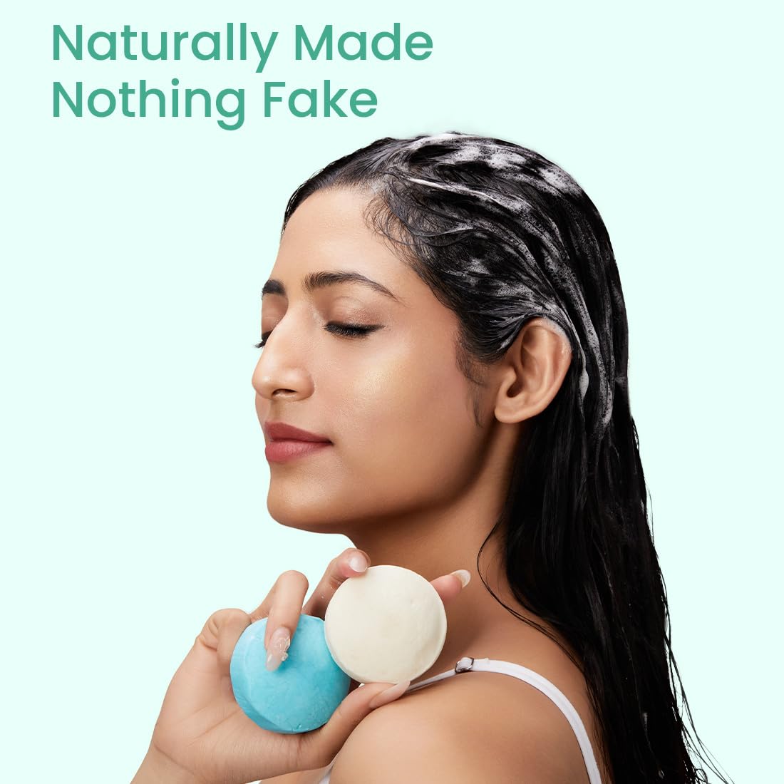 Earth Rhythm Anti-Dandruff Shampoo Bar for Itchy & Flaky Scalp | Men & Women | Contains Arnica Peppermint & Menthol Extracts | Sulphate & Paraben Free - 80 g (Tin)