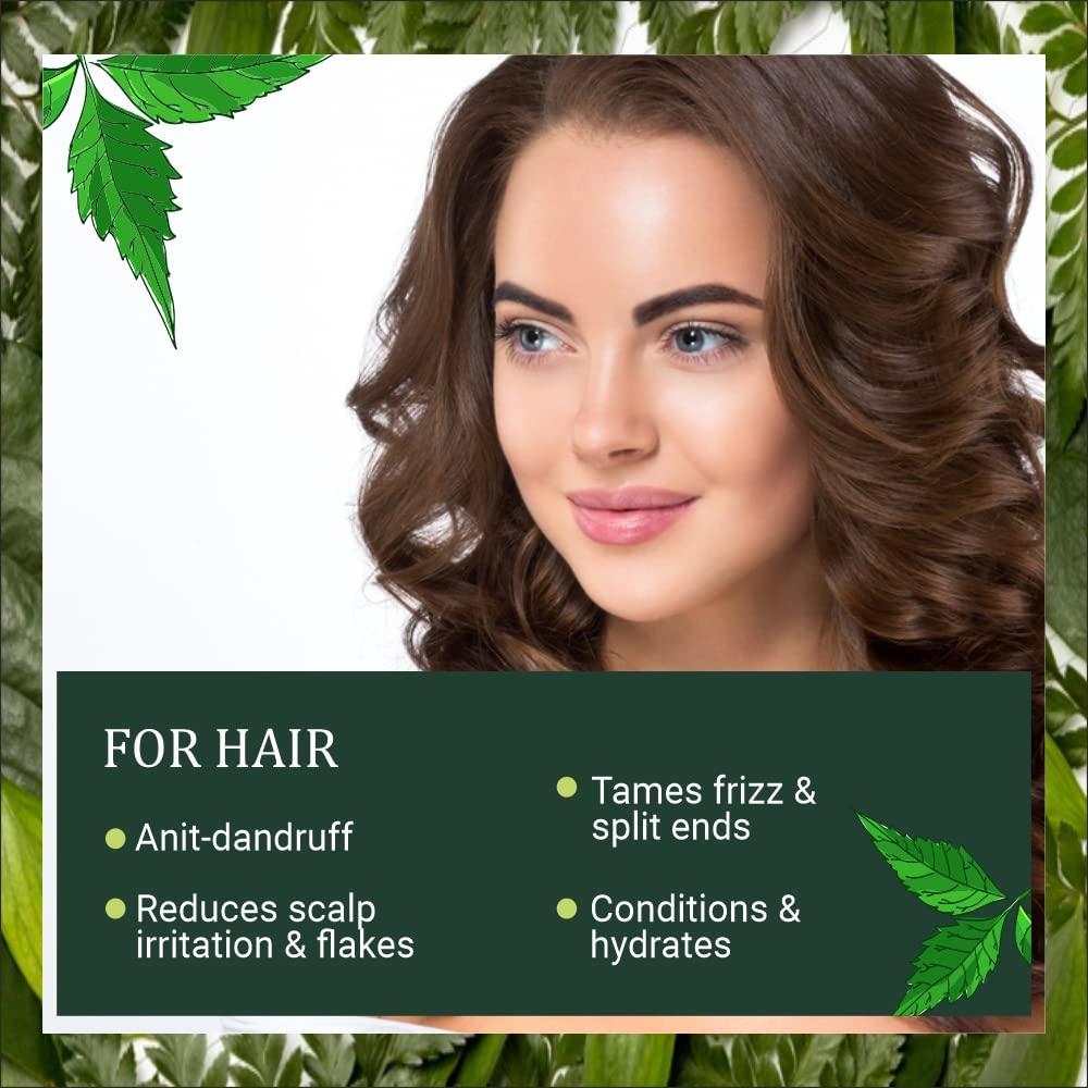INDUS VALLEY Neem Leaf Powder | Organic Azadirachta indica With Sandalwood Face Pack Powder- 100% Organic, Natural And Pure For Skin And Hair Care (100g+200g=300g)