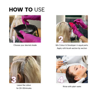 Berina Professional | Permanent Hair Color Cream | 60gm | A16 Lighter | Long Lasting Color