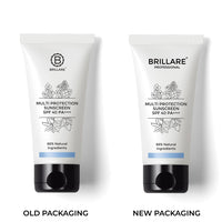Brillare Multi-Protect Sunscreen SPF 40, PA+++, 100% Natural Sunscreen With Soy, Shea & Rapeseed, (50 GM)