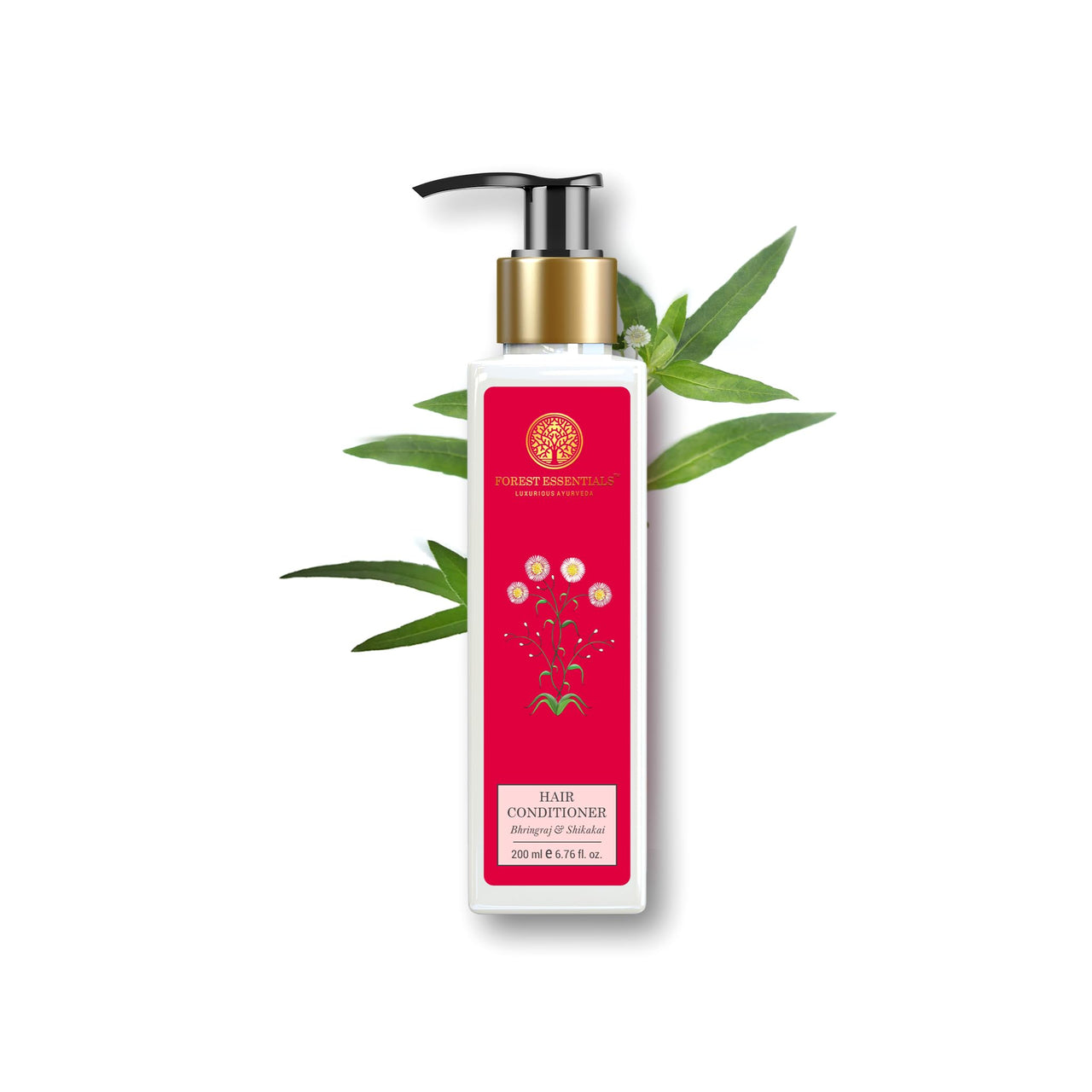 Forest Essentials Hair Conditioner Bhringraj & Shikakai | Ayurvedic Natural Hair Conditioner | Deeply Nourishes Dry Hair | Sulphate & Paraben Free