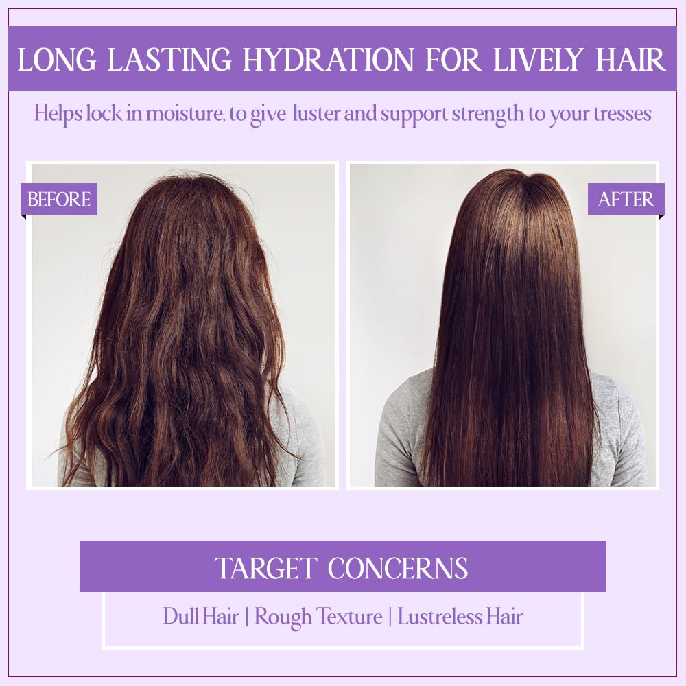 TYC - TRUST YOUR CHOICE Ayurvedic Moisture Filling Shampoo For Dry, Damaged Frizzy Curly Hair | Hyaluronic Acid And Onion | Sulphate And Paraben Free | 3-In-1 Shampoo With Conditioner | 300 Ml