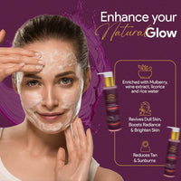 Vamp Beauty Mulberry & Rice Water Skin Brightening Face Wash | Natural Facewash for Dark Spot Removal, Uneven Skin Tone & Hydration | With Goodness of Licorice | Suitable for All Skin Types | 100ml