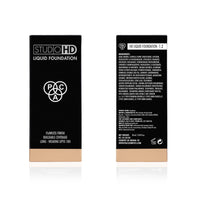 PAC Studio HD Liquid Foundation (1.2) | Lightweight Dewy Satin Finish | Medium to Buildable Coverage | Natural Second Skin like Finish | Suitable for all Skin Types - 28ml
