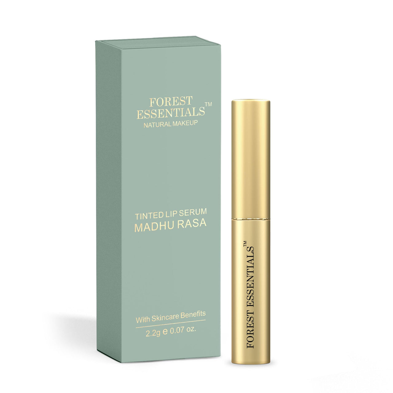Forest Essentials Tinted Sheer Lip Serum Madhu Rasa Coconut Kesar 2.2G, Yellow